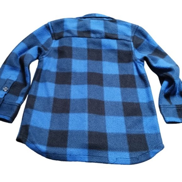 🛍️❤️Kids Northern Souvenirs Blue Plaid Lumberjack Shacket🛍️❤️   Size 4 - Picture 3 of 7